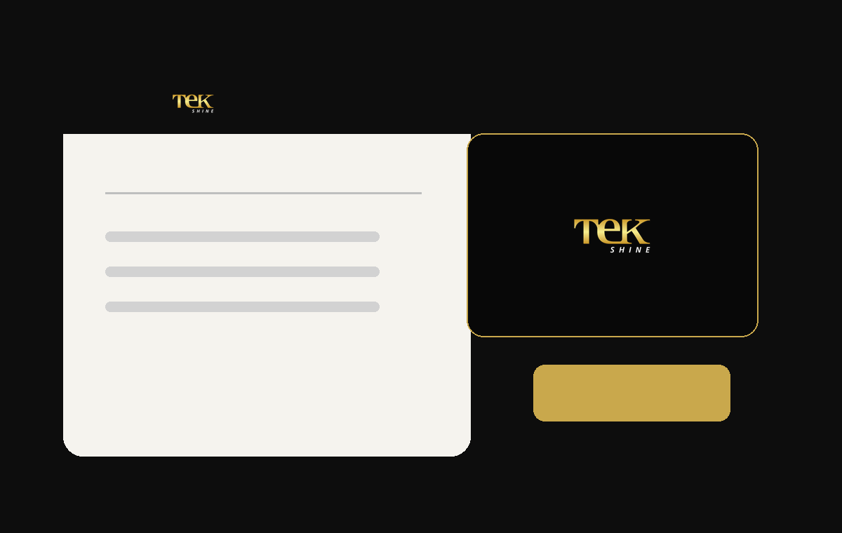 Exemplo de aplicação institucional Tekshine