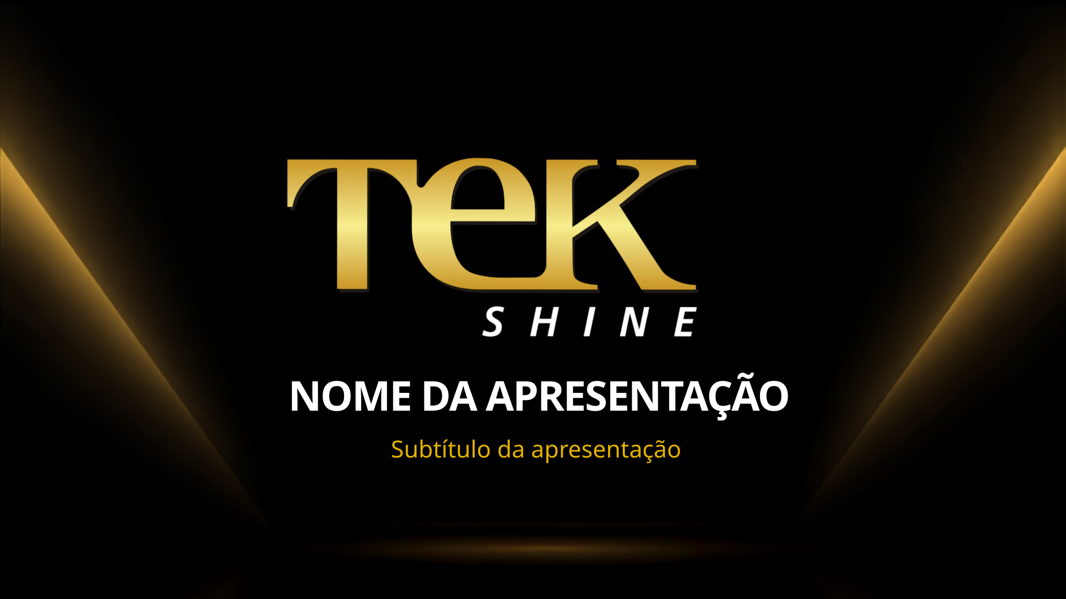 Prévia do template de apresentação Tekshine